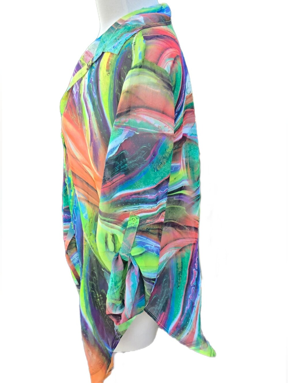 Joseph Ribkoff Trippy Chiffon Blouse - Picture 4 of 6